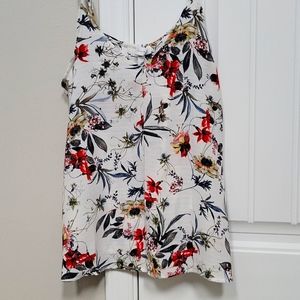 Floral Sleeveless Strap Top